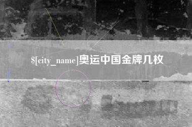 莱芜奥运中国金牌几枚