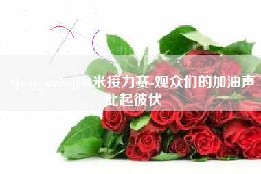 莱芜500米接力赛-观众们的加油声此起彼伏