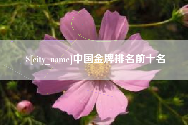 莱芜中国金牌排名前十名