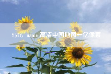 莱芜高清中国地图一亿像素