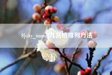 莱芜九宫格排列方法
