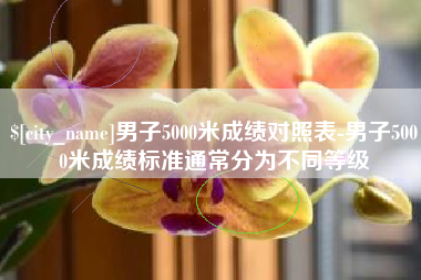 莱芜男子5000米成绩对照表-男子5000米成绩标准通常分为不同等级