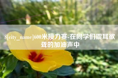 莱芜600米接力赛-在同学们震耳欲聋的加油声中