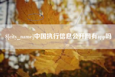 莱芜中国执行信息公开网有app吗