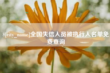 莱芜全国失信人员被执行人名单免费查询