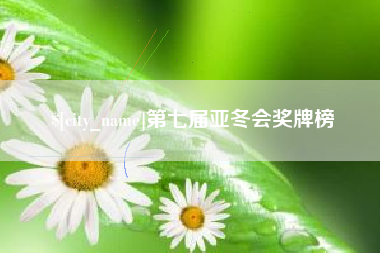莱芜第七届亚冬会奖牌榜