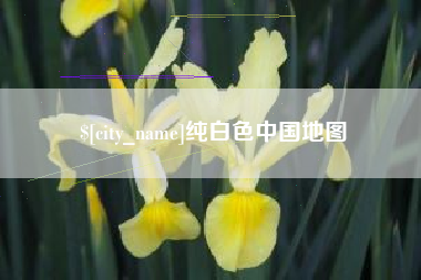 莱芜纯白色中国地图