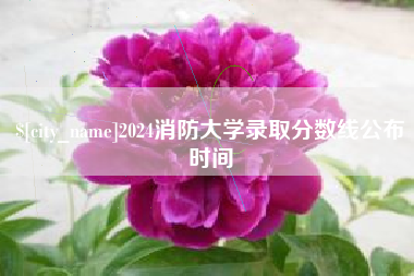 莱芜2024消防大学录取分数线公布时间