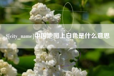 莱芜中国地图上白色是什么意思