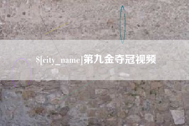 莱芜第九金夺冠视频
