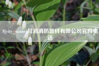 莱芜川消消防器材有限公司官网电话