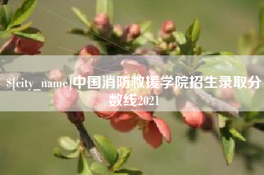 莱芜中国消防救援学院招生录取分数线2021