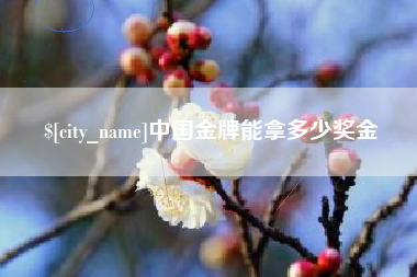 莱芜中国金牌能拿多少奖金