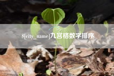 莱芜九宫格数字排序