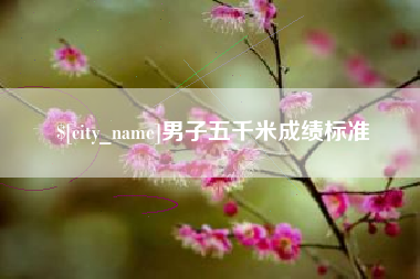 莱芜男子五千米成绩标准