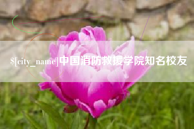 莱芜中国消防救援学院知名校友