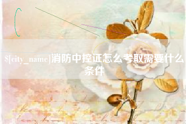 莱芜消防中控证怎么考取需要什么条件