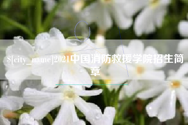 莱芜2021中国消防救援学院招生简章