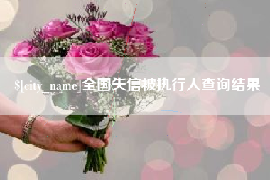 莱芜全国失信被执行人查询结果