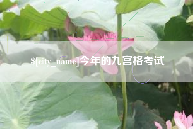 莱芜今年的九宫格考试