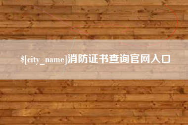 莱芜消防证书查询官网入口
