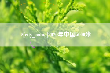 莱芜2020年中国5000米